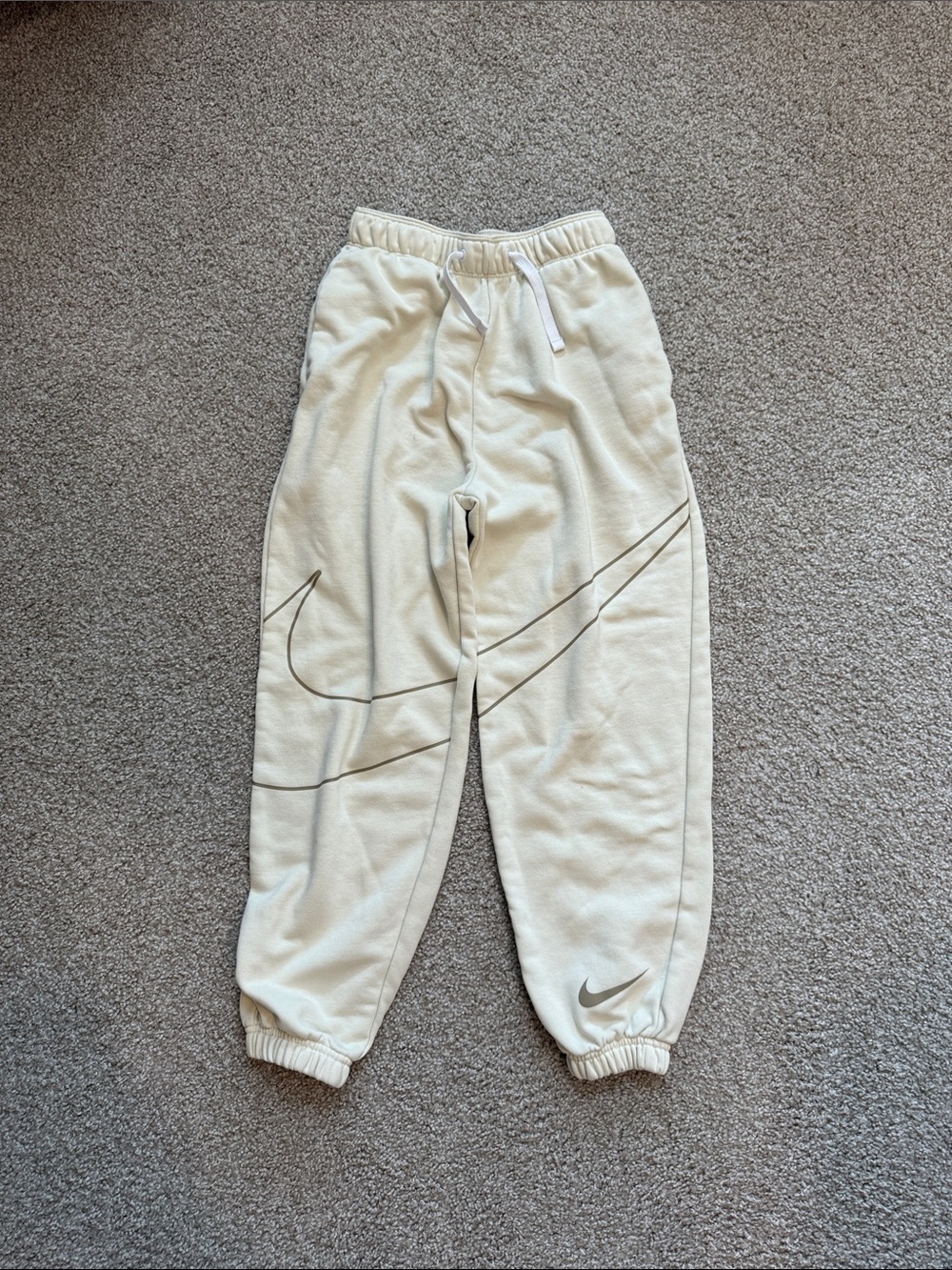 Kids cream sweatpants